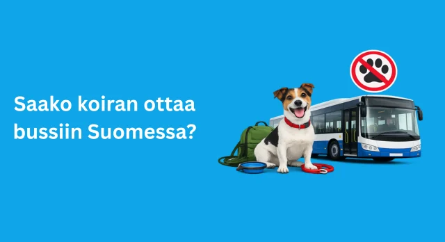 saako koiran ottaa bussiin suomessa